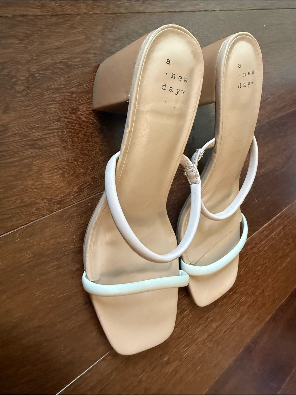 a new day Beige Strappy Square-Toe Slide Sandals - Picture 3 of 4